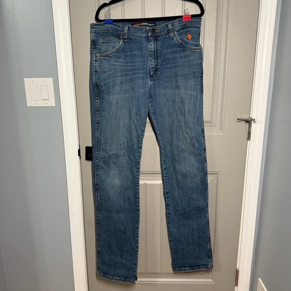 Wrangler Men's 34x36 FR Straight Jeans